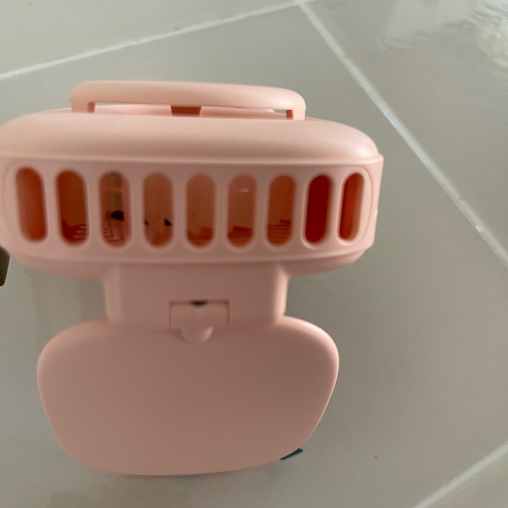 Mini Fan Camera Style With Mirror & Digital Displ… - image 3